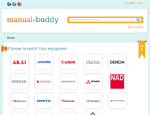 Tablet Screenshot of manual-buddy.com